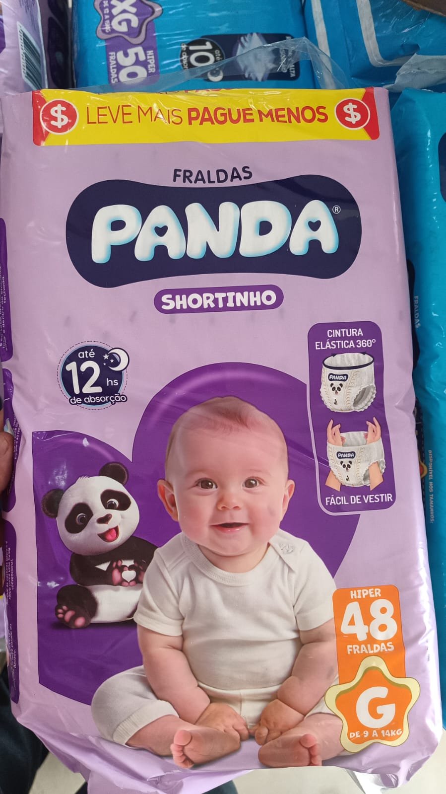 Imagem do Produto Fraldas Panda Shortinho Hiper G 48 Fraldas